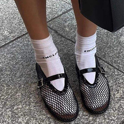 Mesh Flats "ballerine a rete"